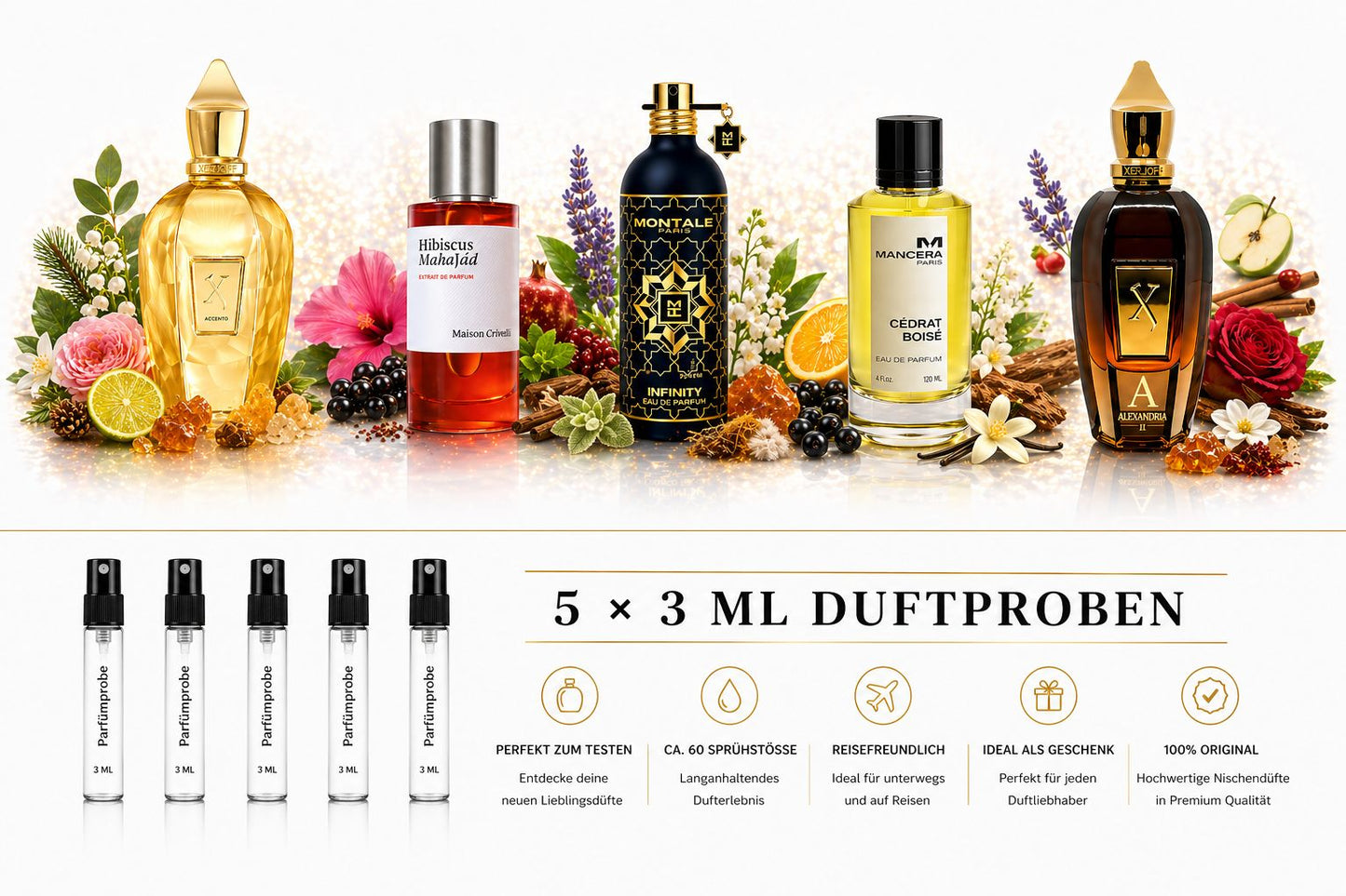 Minifragrance Bundle 5x3ml Duftproben