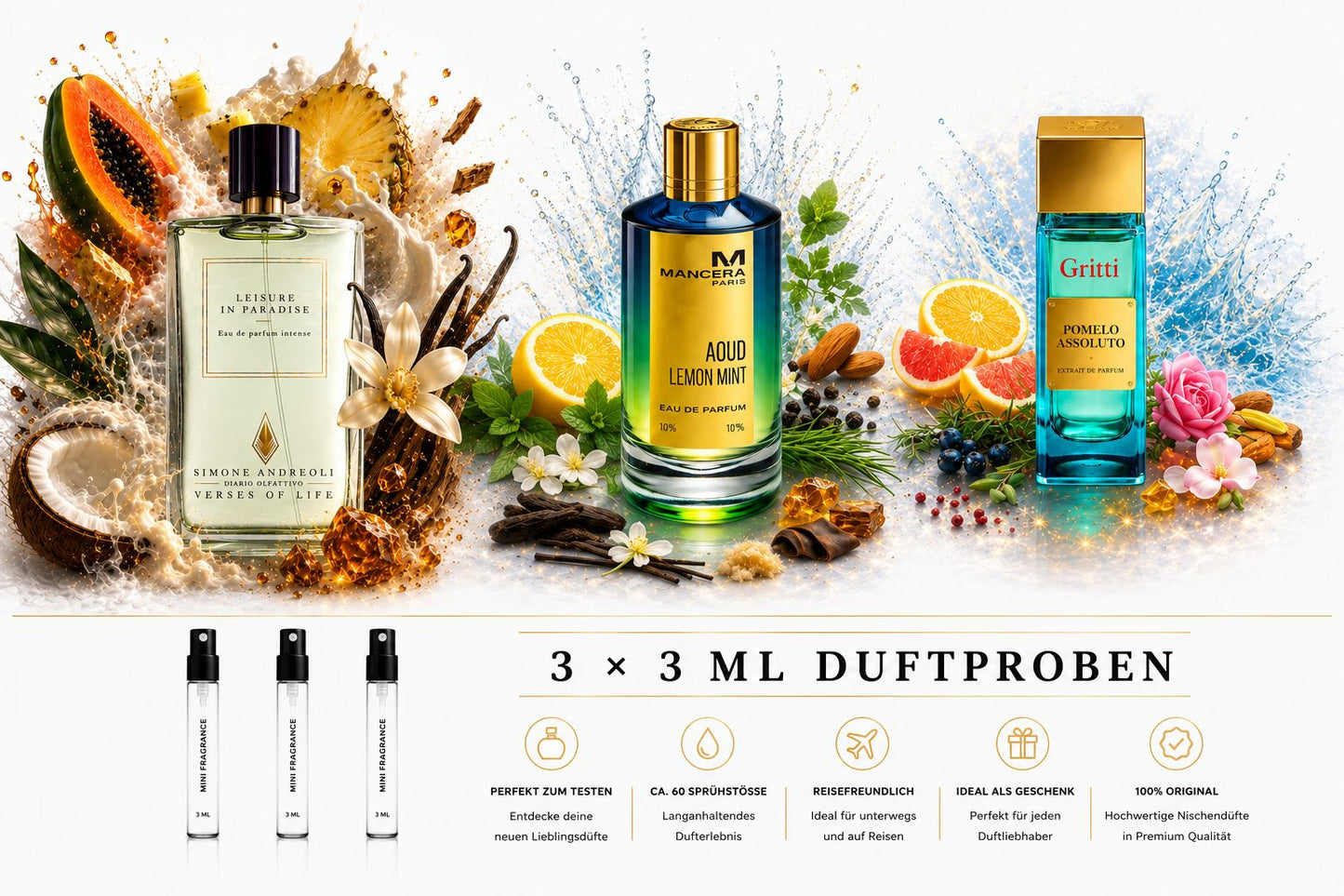 Minifragrance Sommer Bundle 3x3ml Duftproben